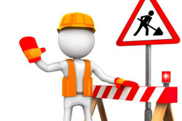 cantiere con movieri